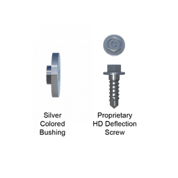 Silver Bushing for 12ga Clips & Proprietary Deflection Screws (For Stud Connection)